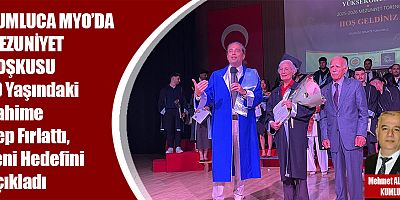 Kumluca MYO'da mezuniyet coşkusu