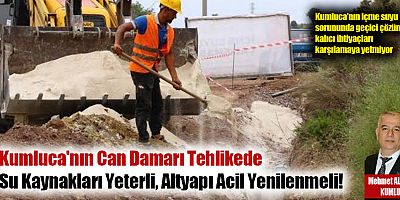 Kumluca'nın Can Damarı Tehlikede