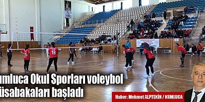 Kumluca Okul Sporları voleybol müsabakaları başladı