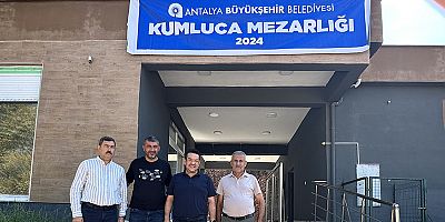 Kumluca Şehir Mezarlığı’na cenaze hizmet birimi açıldı
