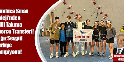 Kumluca Sınav Koleji'nden Milli Takıma Sporcu Transferi! Yağız Sevgül Türkiye Şampiyonu!