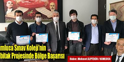 Kumluca Sınav Koleji'nin Tübitak Projesinde Bölge Başarısı