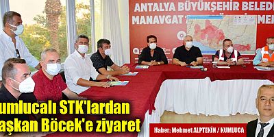 Kumlucalı STK'lardan Böcek'e ziyaret
