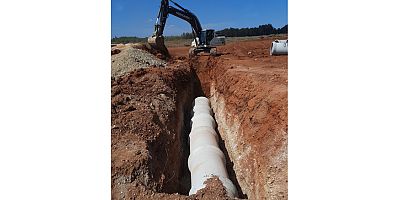 Kurşunlu Mezarlığı’nda alt yapı çalışması