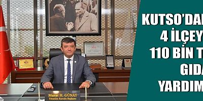 KUTSO'dan 4 ilçeye yardım