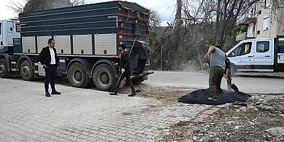 Kuzdere’de yama çalışmaları sürüyor