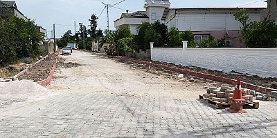 Kuzdere’de yol ve kaldırım çalışmaları