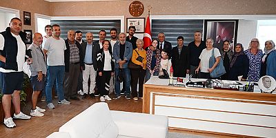 Kuzdere halkından Başkan Topaloğlu’na teşekkür ziyareti