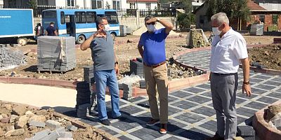 Kuzdere'nin imar planından sonraki ilk parkında sona doğru...