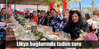 Likya bağlarında tadım turu