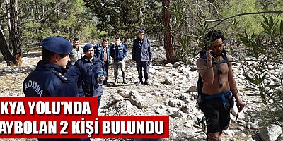 Likya Yolu'nda kaybolan iki kişi bulundu