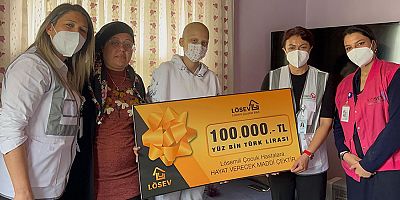 LÖSEV'den Lösemi ve Kanserle Mücadele Eden Çocuklara 100 Bin TL'lik yardım çeki