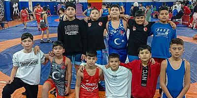 Managat Belediyesi Güreş Kulübü sporcularından il şampiyonasında 12 madalya