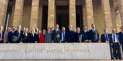 Manavgat Belediye Başkan Vekili Av. Mehmet Çiçek Anıtkabir'i ziyaret etti