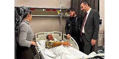 Manavgat Belediye Başkan Vekili Çiçek'ten yaralı personele ziyaret