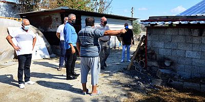 Manavgat Belediyesi afet bölgelerinde yapım ve onarım çalışmalarını sürdürüyor