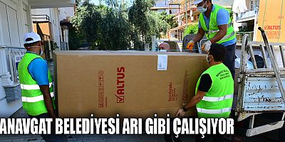 Manavgat Belediyesi arı gibi çalışıyor