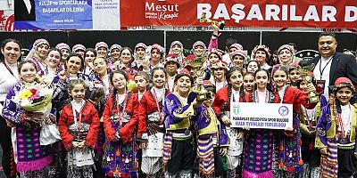 Manavgat Belediyesi Halk Oyunları Topluluğu'ndan büyük başarı