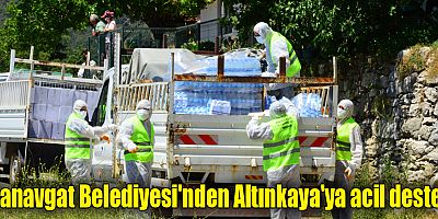 Manavgat Belediyesi'nden Altınkaya'ya acil destek