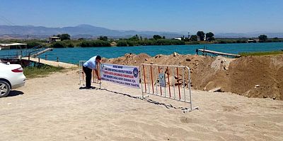 Manavgat Belediyesi'nden Caretta yuvalarına hendekli koruma