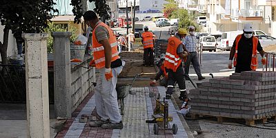 Manavgat Belediyesi'nden Emek ve Mimar Sinan'a kaldırım