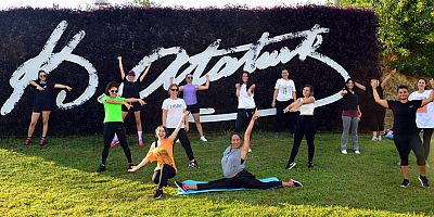 Manavgat Belediyesi’nden Irmak manzaralı sabah sporu