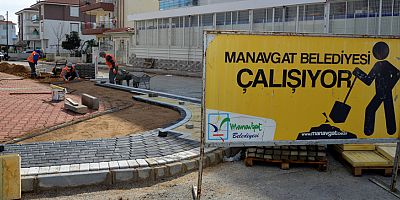 Manavgat Belediyesi'nden Mimar Sinan ve Sarılar'a kaldırım