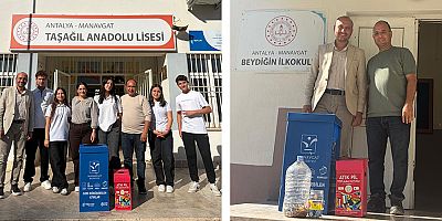 Manavgat Belediyesi'nden okullara sıfır atık desteği