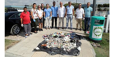 Manavgat Belediyesi ve TÜRÇEV'den sahil temizliği