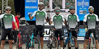 Manavgat Belediyespor, UCI Nirvana Gran Fondo'da podyuma çıktı