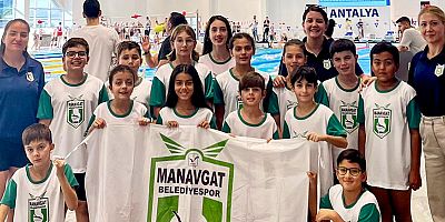 Manavgat Belediyespor Yüzme Kulübü sporcularından önemli dereceler