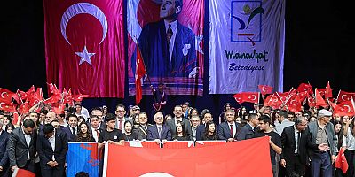 Manavgat'da Cumhuriyet'in 103. yılı coşkuyla kutlandı