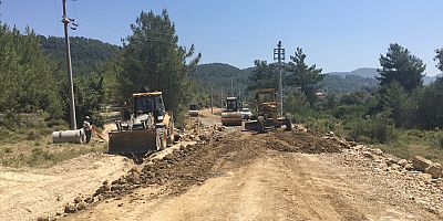Manavgat-Gündoğmuş bağlantı yolu genişliyor