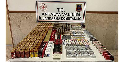 Manavgat ilçesinde Kaçak Tütün ve Sigara operasyonu
