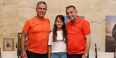Manavgat'ın gururu Mavi Asya Yıldırım'dan Başkan Kara'ya ziyaret
