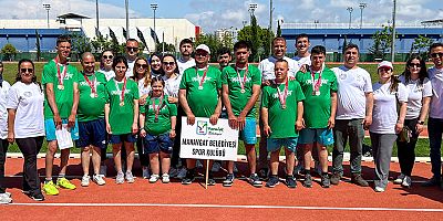 Manavgat'ın özel sporcuları madalyaları topladı