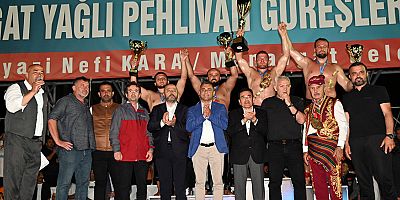 Manavgat'ta başpehlivan İsmail Balaban