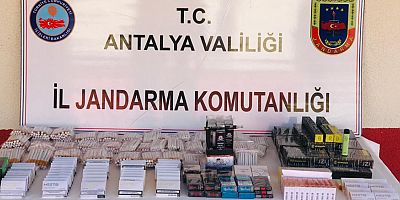 Manavgat'ta kaçak sigara operasyonu