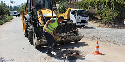 Manavgat’ta kapalı kanalizasyon bacaları yenileniyor
