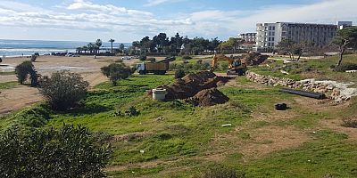 Manavgat’ta kolektör hattı yenilendi