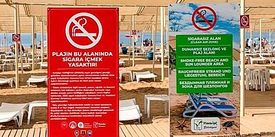 Manavgat'ta plajlarda 