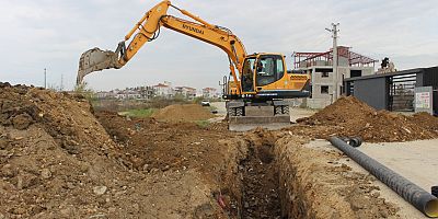 Manavgat’ta yeni imar bölgelerine kanalizasyon