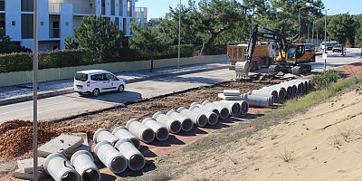 Manavgat Titreyengöl kanalizasyon hattı yenileniyor