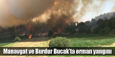 Manavgat ve Burdur Bucak’ta orman yangını