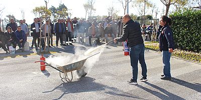 Manavgat ve Kemer’de yangın söndürme tatbikatı 