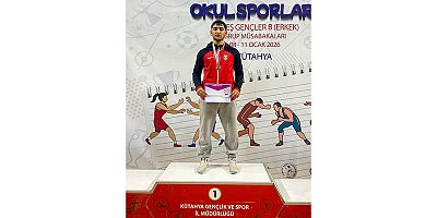 Manavgatlı Güreşçi Bozkurt, Kütahya'da şampiyon oldu