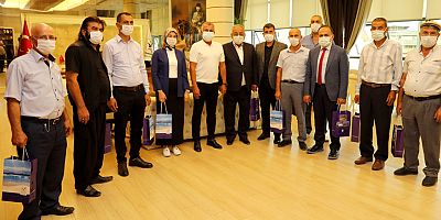 Manavgatlı muhtarlardan Başkan Sözen'e ziyaret