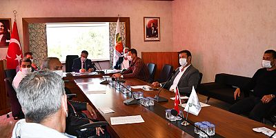 Meclis üyeleri ile Koronavirüs toplantısı