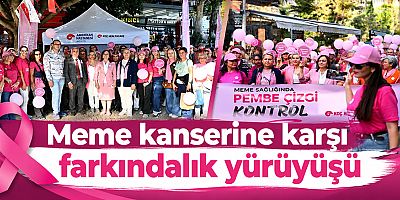 Meme kanserine karşı farkındalık yürüyüşü