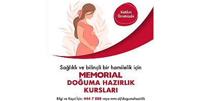 Memorial Doğuma Hazırlık Kursları Başlıyor